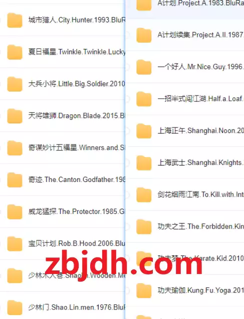 成龙经典电影合集【73部447GB】