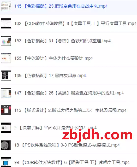平面设计课程/最完整的平面设计教程/AI+CDR+PS教程200集