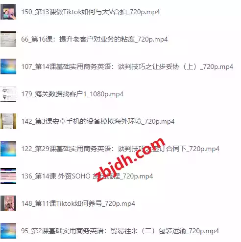 
外贸课程大合集—新手到外贸精英全流程