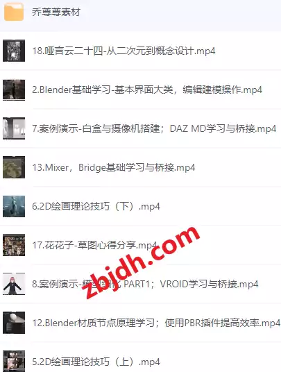 
3D辅助日系插图班第一期视频课程